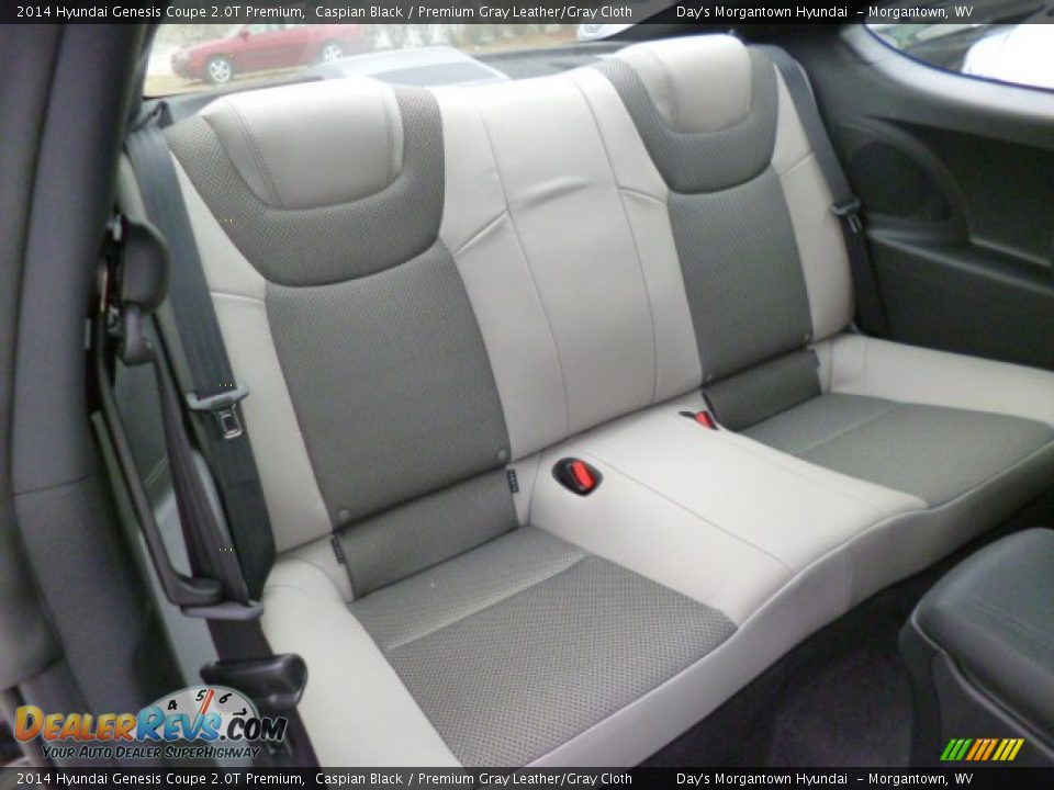 2014 Hyundai Genesis Coupe 2.0T Premium Caspian Black / Premium Gray Leather/Gray Cloth Photo #11