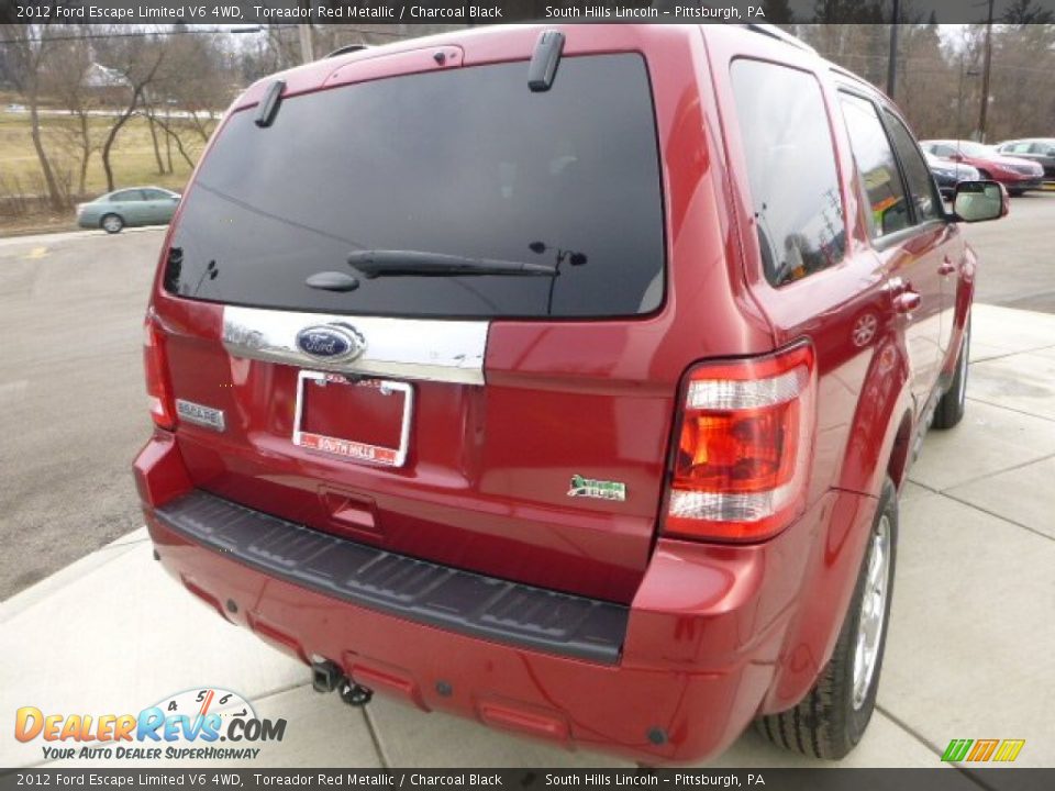 2012 Ford Escape Limited V6 4WD Toreador Red Metallic / Charcoal Black Photo #5