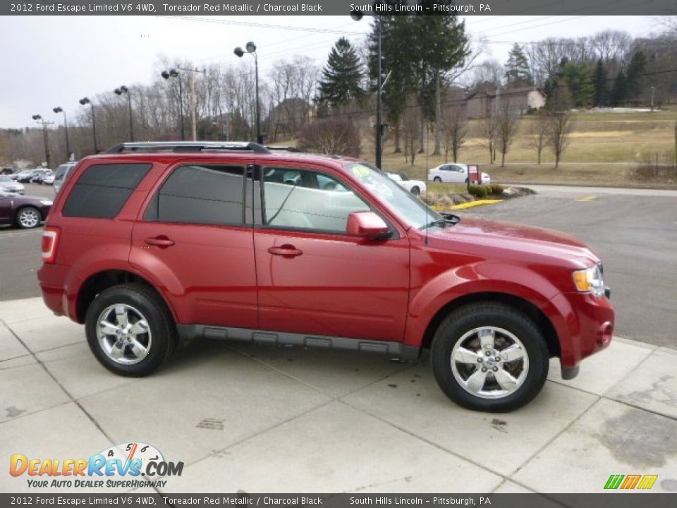 2012 Ford Escape Limited V6 4WD Toreador Red Metallic / Charcoal Black Photo #6