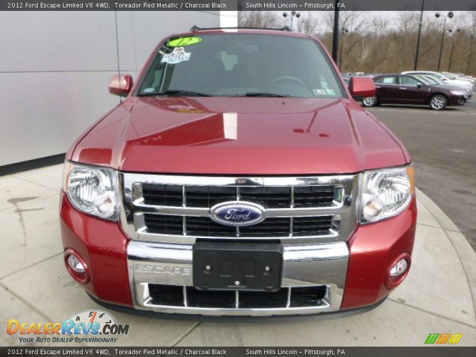 2012 Ford Escape Limited V6 4WD Toreador Red Metallic / Charcoal Black Photo #8