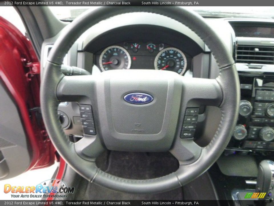 2012 Ford Escape Limited V6 4WD Toreador Red Metallic / Charcoal Black Photo #22