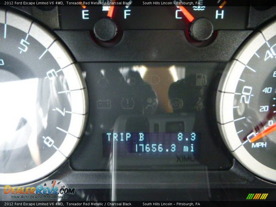 2012 Ford Escape Limited V6 4WD Toreador Red Metallic / Charcoal Black Photo #25