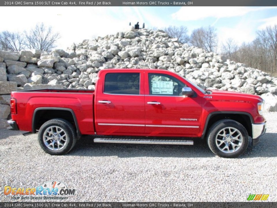 2014 GMC Sierra 1500 SLT Crew Cab 4x4 Fire Red / Jet Black Photo #1