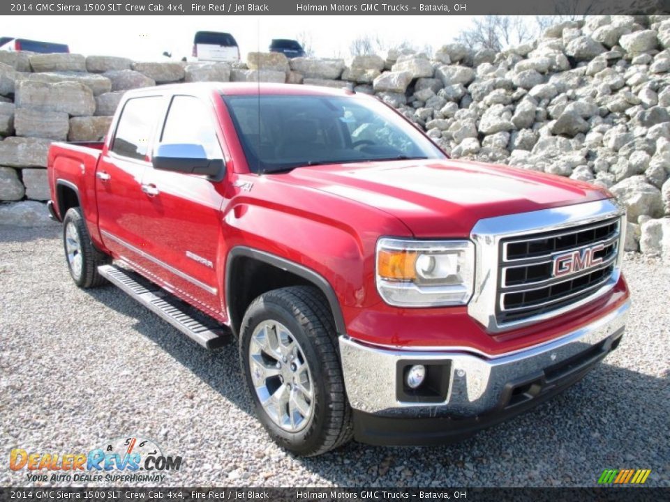 2014 GMC Sierra 1500 SLT Crew Cab 4x4 Fire Red / Jet Black Photo #2