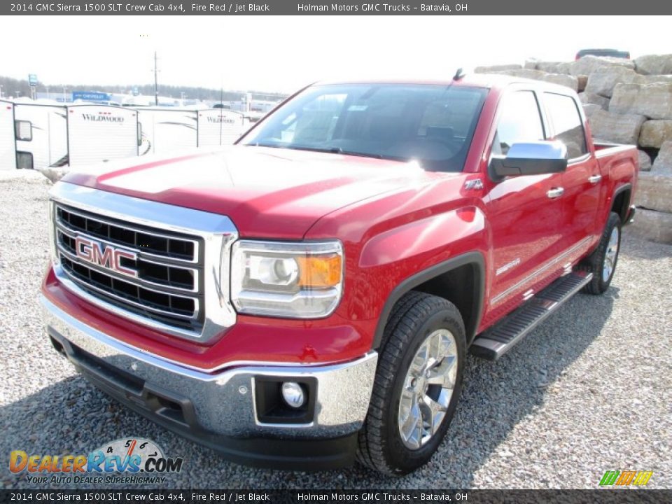 2014 GMC Sierra 1500 SLT Crew Cab 4x4 Fire Red / Jet Black Photo #3