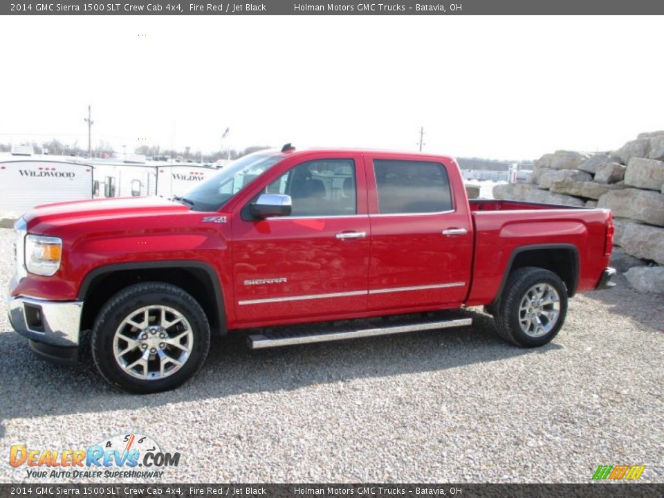 2014 GMC Sierra 1500 SLT Crew Cab 4x4 Fire Red / Jet Black Photo #4