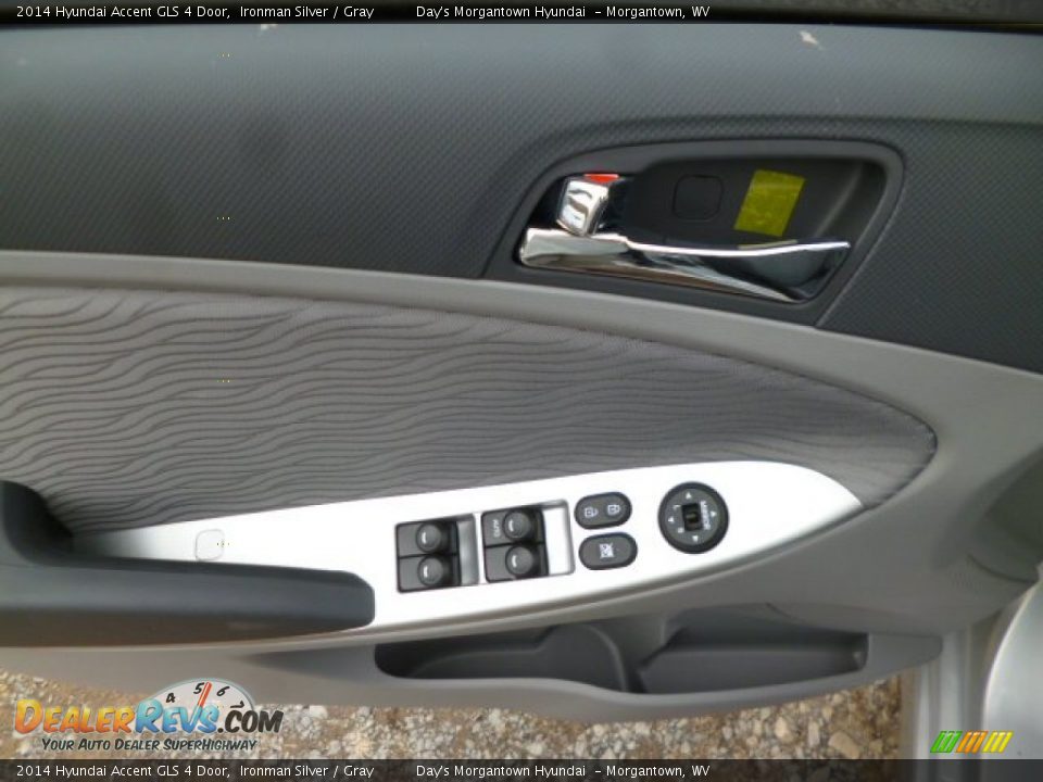 2014 Hyundai Accent GLS 4 Door Ironman Silver / Gray Photo #17