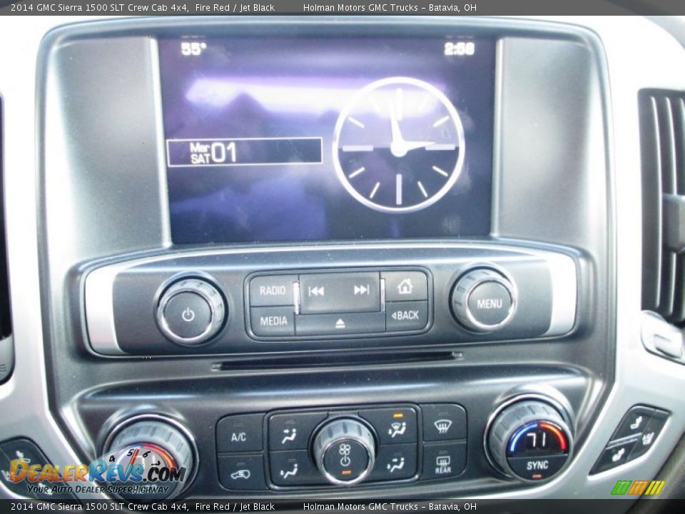 2014 GMC Sierra 1500 SLT Crew Cab 4x4 Fire Red / Jet Black Photo #10