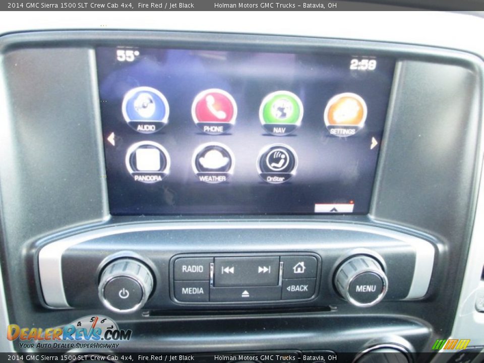2014 GMC Sierra 1500 SLT Crew Cab 4x4 Fire Red / Jet Black Photo #12