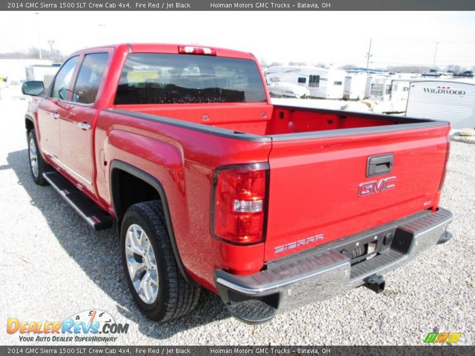 2014 GMC Sierra 1500 SLT Crew Cab 4x4 Fire Red / Jet Black Photo #30