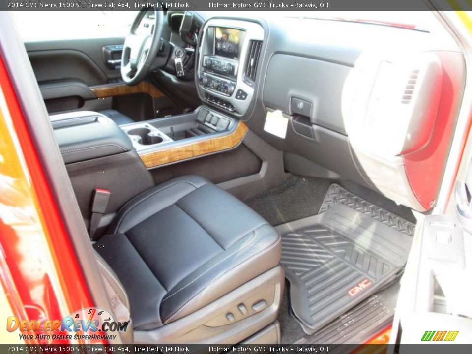 2014 GMC Sierra 1500 SLT Crew Cab 4x4 Fire Red / Jet Black Photo #34