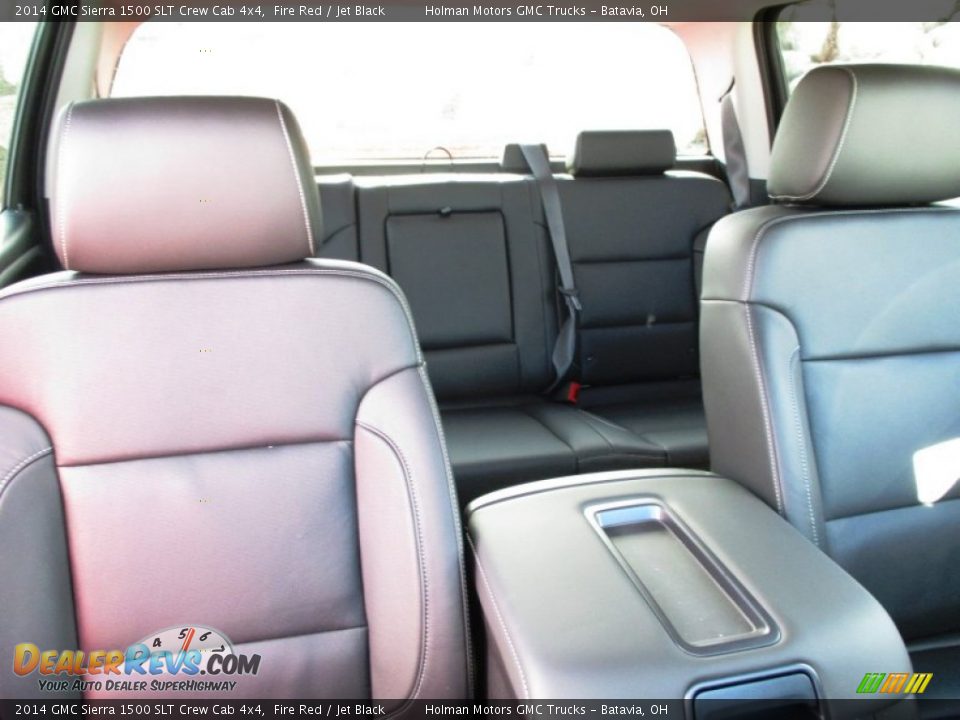 2014 GMC Sierra 1500 SLT Crew Cab 4x4 Fire Red / Jet Black Photo #35