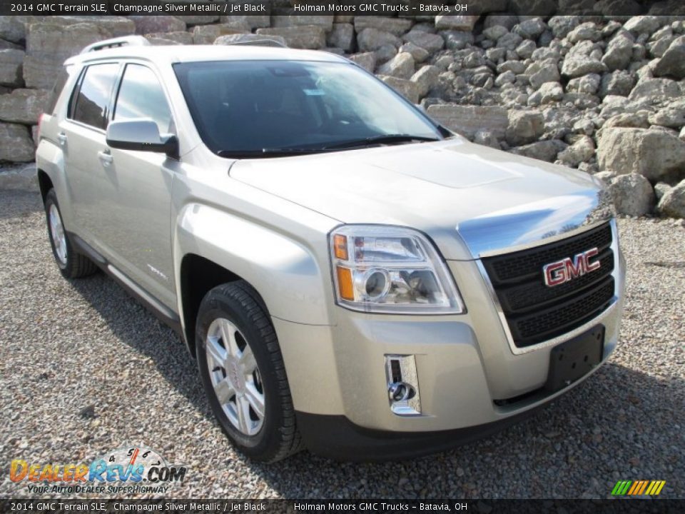 2014 GMC Terrain SLE Champagne Silver Metallic / Jet Black Photo #2