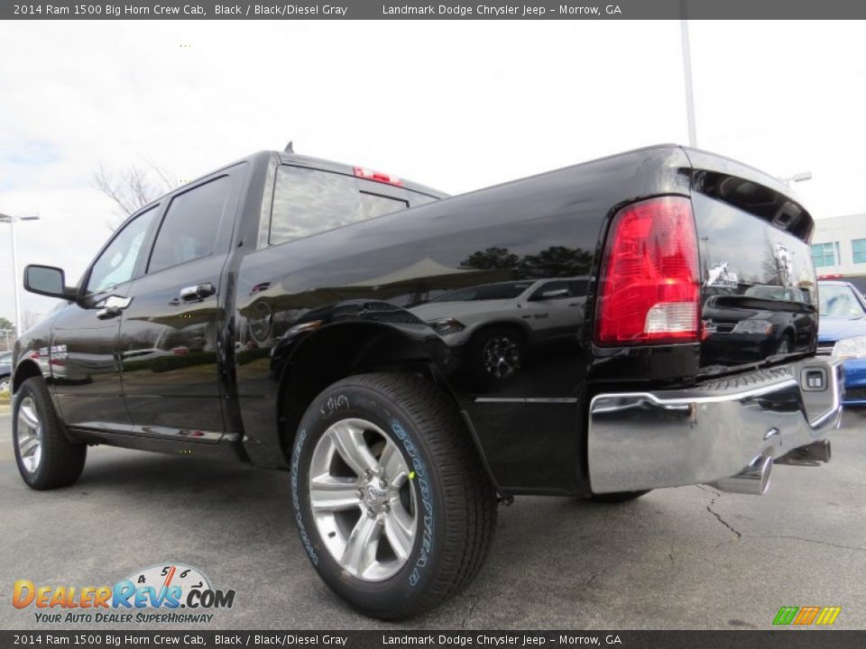 2014 Ram 1500 Big Horn Crew Cab Black / Black/Diesel Gray Photo #2