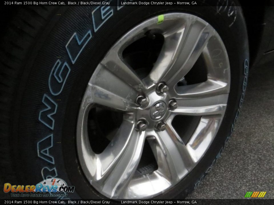 2014 Ram 1500 Big Horn Crew Cab Black / Black/Diesel Gray Photo #5