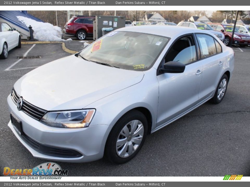 2012 Volkswagen Jetta S Sedan Reflex Silver Metallic / Titan Black Photo #2
