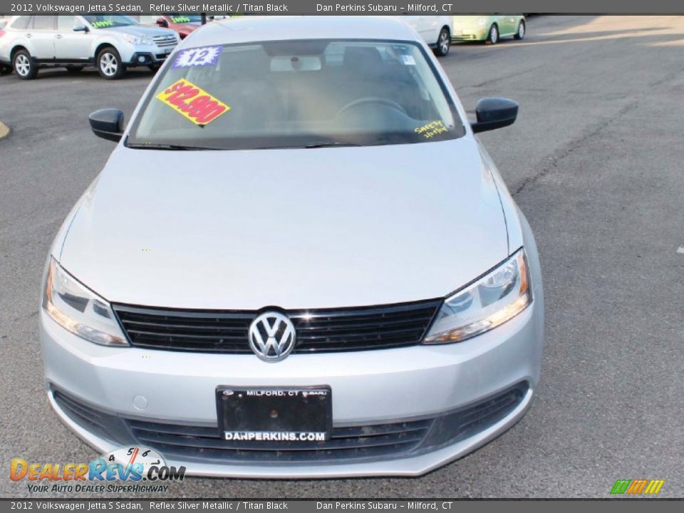2012 Volkswagen Jetta S Sedan Reflex Silver Metallic / Titan Black Photo #3