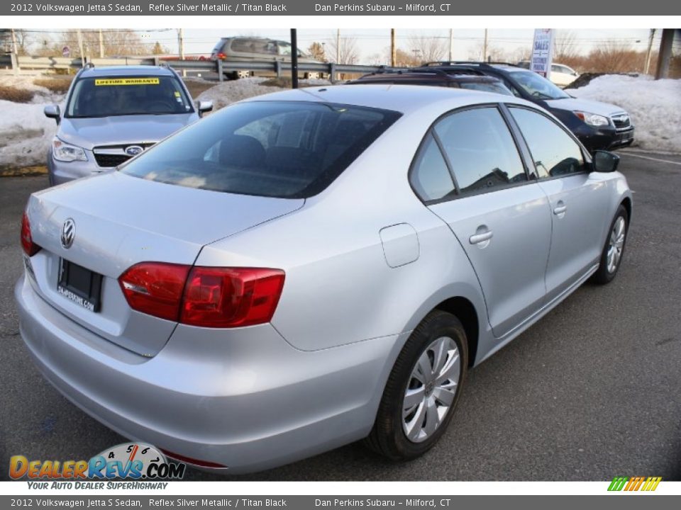 2012 Volkswagen Jetta S Sedan Reflex Silver Metallic / Titan Black Photo #6