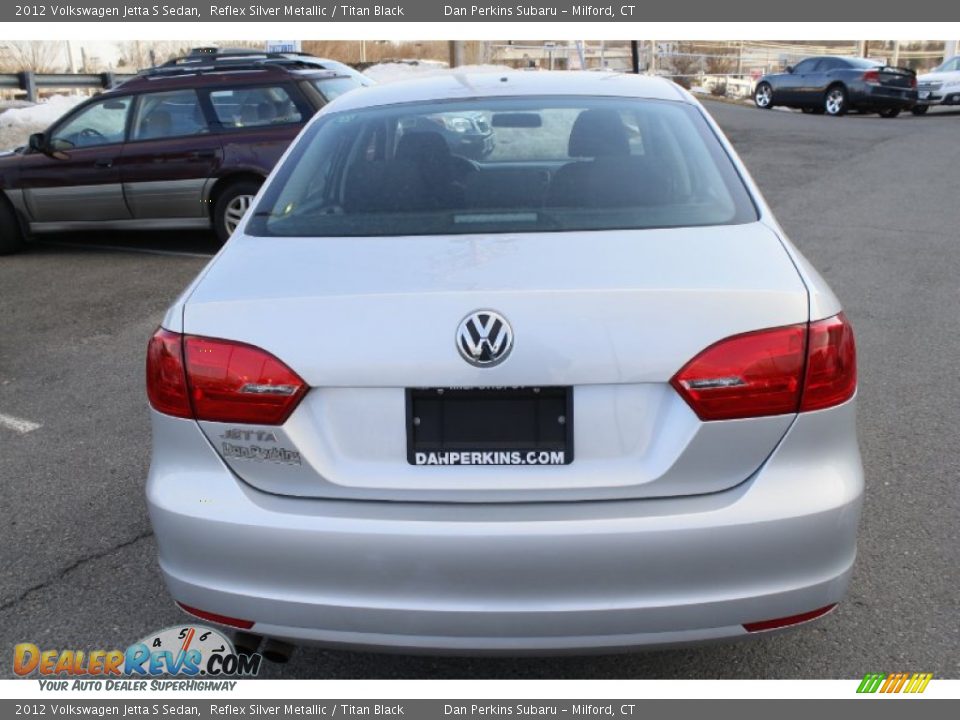 2012 Volkswagen Jetta S Sedan Reflex Silver Metallic / Titan Black Photo #7