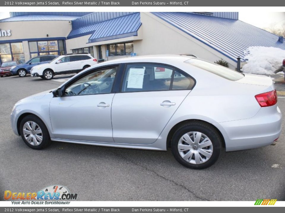 2012 Volkswagen Jetta S Sedan Reflex Silver Metallic / Titan Black Photo #11