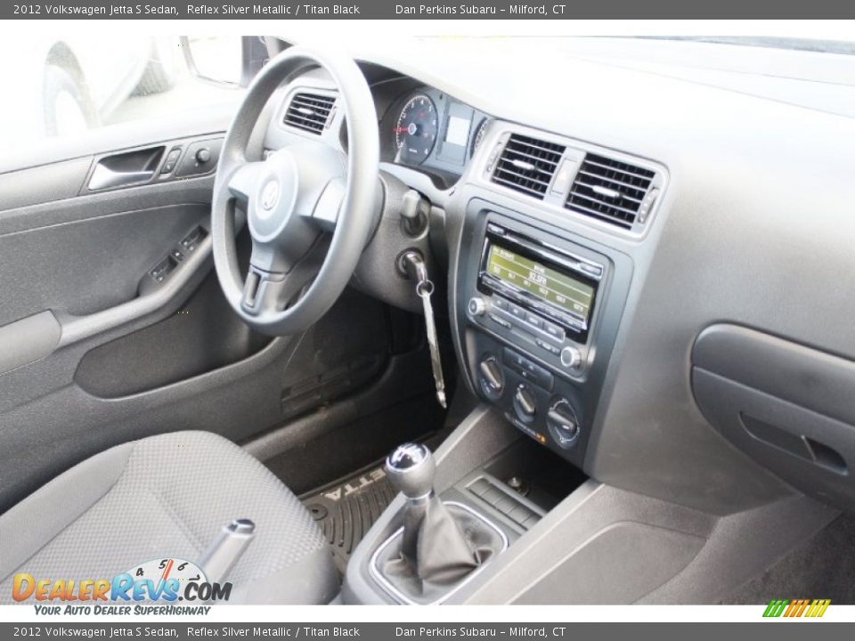 2012 Volkswagen Jetta S Sedan Reflex Silver Metallic / Titan Black Photo #16