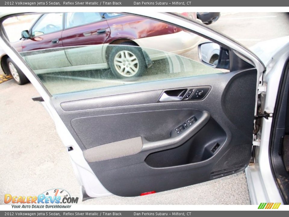 2012 Volkswagen Jetta S Sedan Reflex Silver Metallic / Titan Black Photo #17