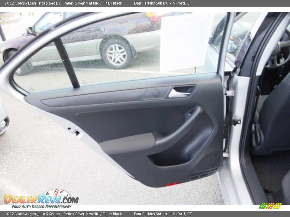 2012 Volkswagen Jetta S Sedan Reflex Silver Metallic / Titan Black Photo #18