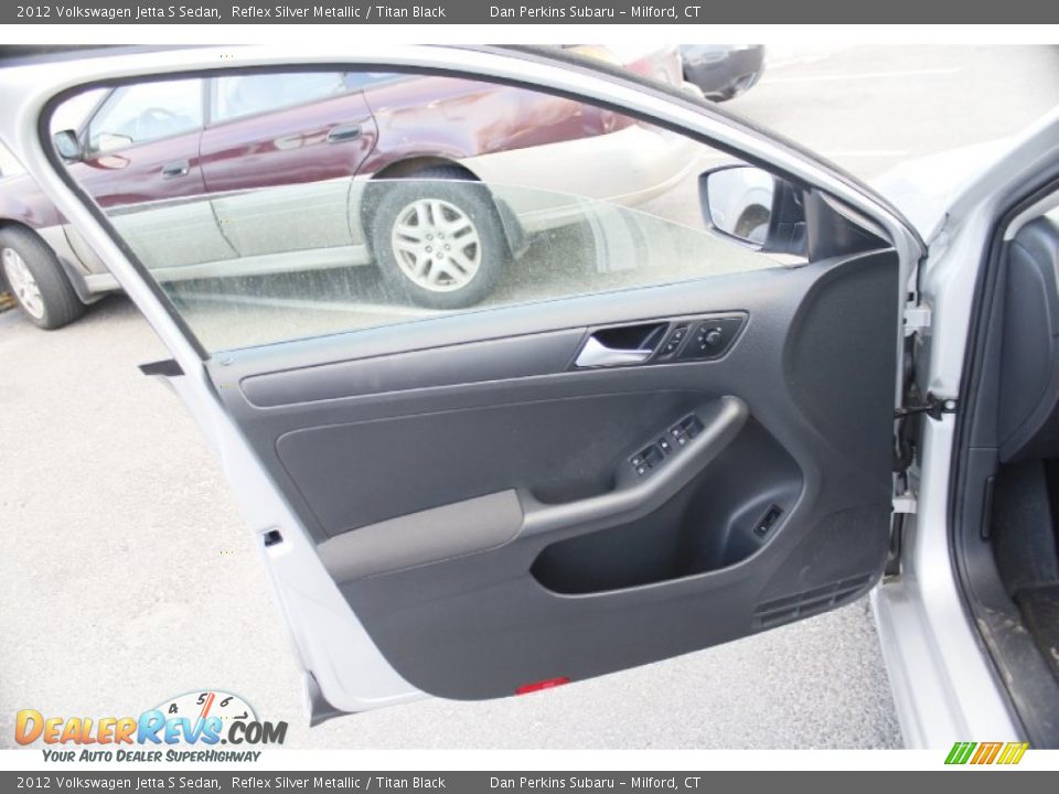 2012 Volkswagen Jetta S Sedan Reflex Silver Metallic / Titan Black Photo #19