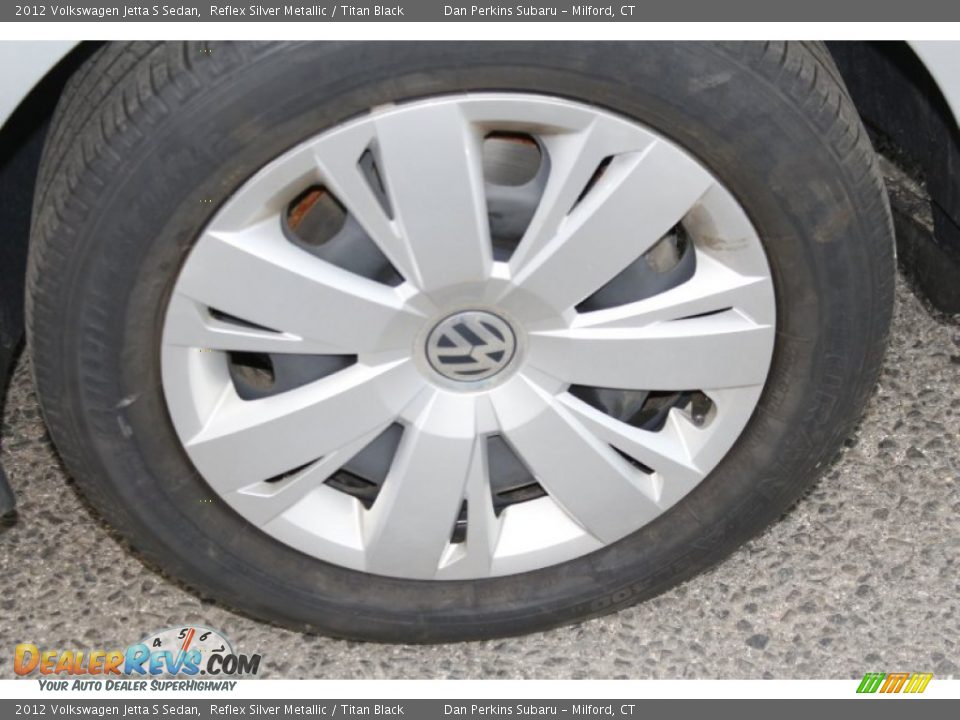 2012 Volkswagen Jetta S Sedan Reflex Silver Metallic / Titan Black Photo #22