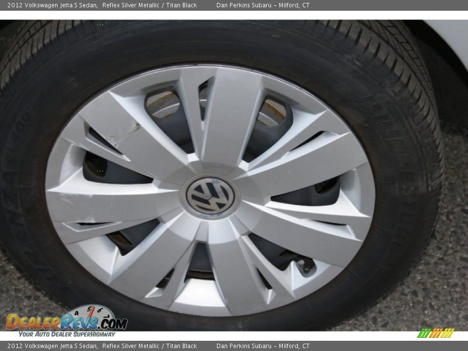 2012 Volkswagen Jetta S Sedan Reflex Silver Metallic / Titan Black Photo #23