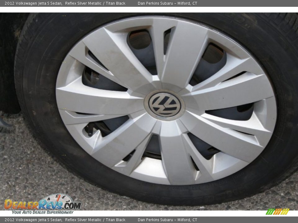 2012 Volkswagen Jetta S Sedan Reflex Silver Metallic / Titan Black Photo #24