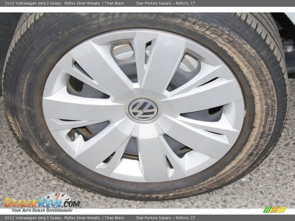 2012 Volkswagen Jetta S Sedan Reflex Silver Metallic / Titan Black Photo #25
