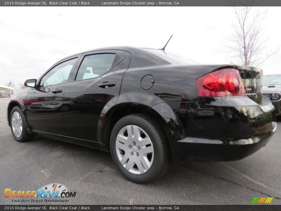 2014 Dodge Avenger SE Black Clear Coat / Black Photo #2