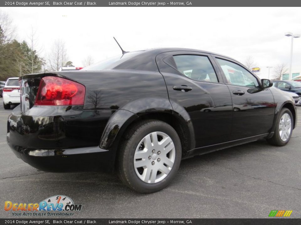 2014 Dodge Avenger SE Black Clear Coat / Black Photo #3