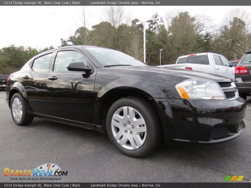 2014 Dodge Avenger SE Black Clear Coat / Black Photo #4