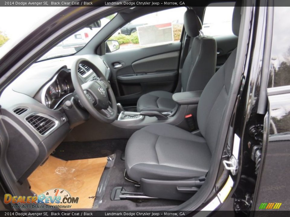 2014 Dodge Avenger SE Black Clear Coat / Black Photo #6