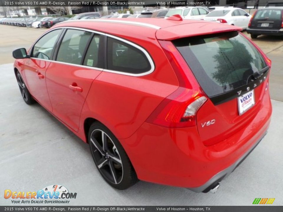 2015 Volvo V60 T6 AWD R-Design Passion Red / R-Design Off-Black/Anthracite Photo #4