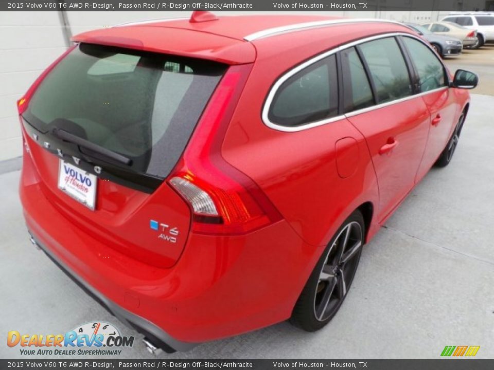 2015 Volvo V60 T6 AWD R-Design Passion Red / R-Design Off-Black/Anthracite Photo #6