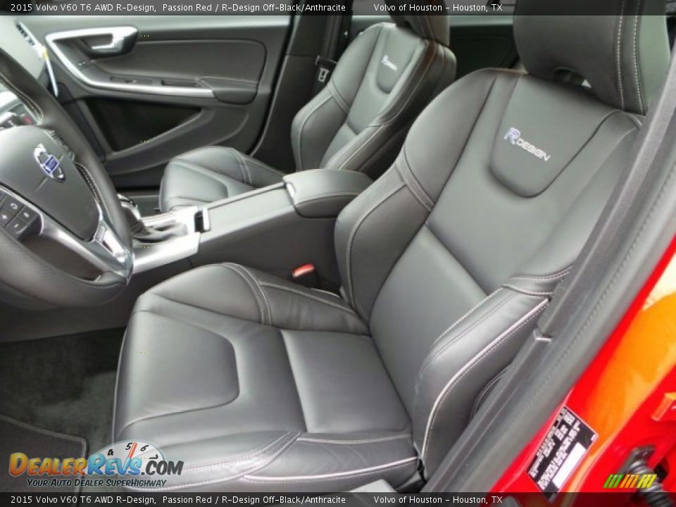 Front Seat of 2015 Volvo V60 T6 AWD R-Design Photo #11