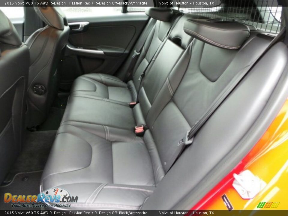 Rear Seat of 2015 Volvo V60 T6 AWD R-Design Photo #25