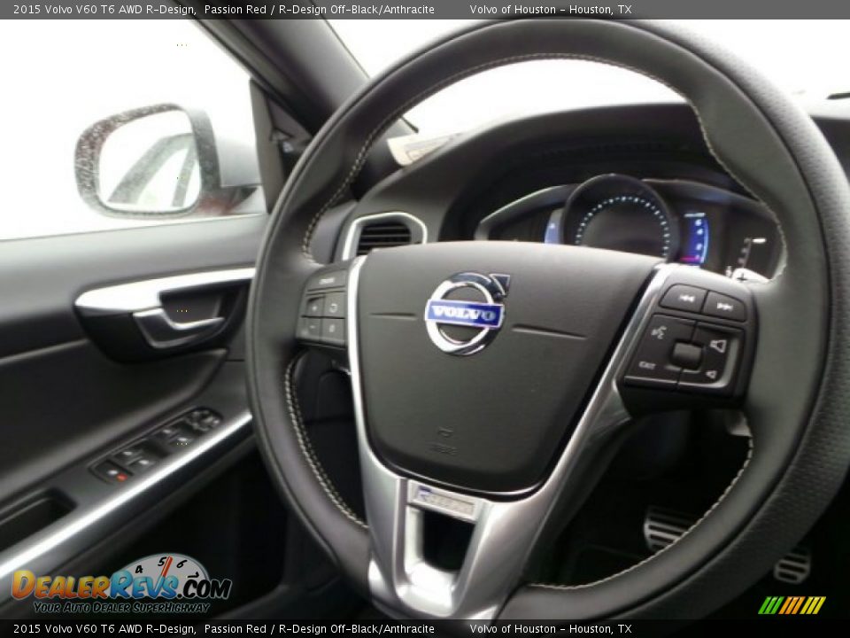 2015 Volvo V60 T6 AWD R-Design Steering Wheel Photo #28