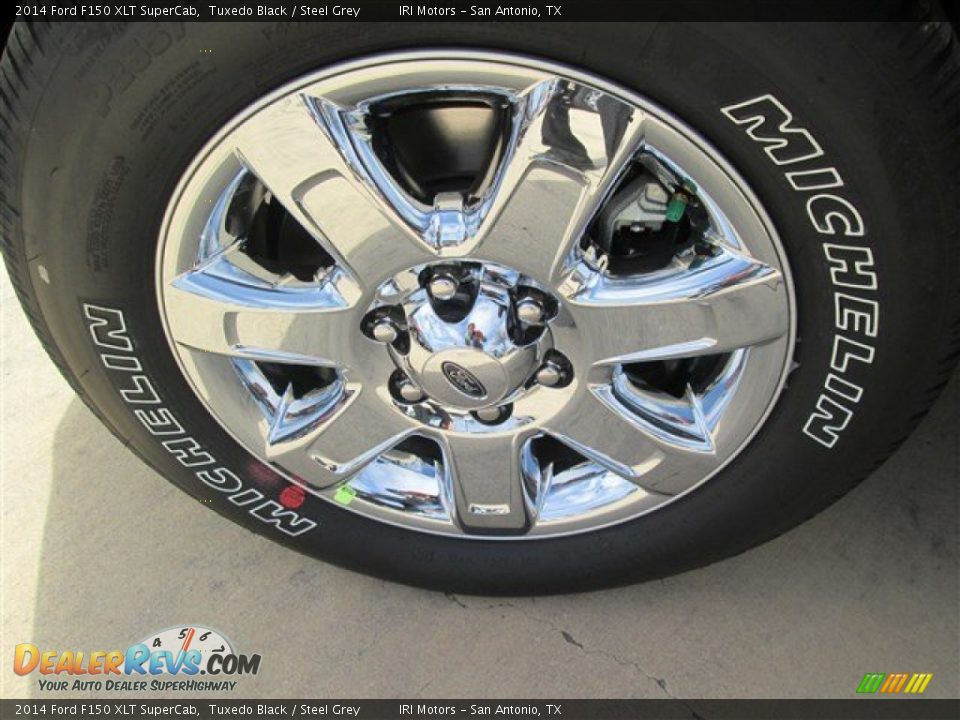 2014 Ford F150 XLT SuperCab Tuxedo Black / Steel Grey Photo #4