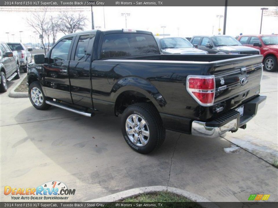 2014 Ford F150 XLT SuperCab Tuxedo Black / Steel Grey Photo #5