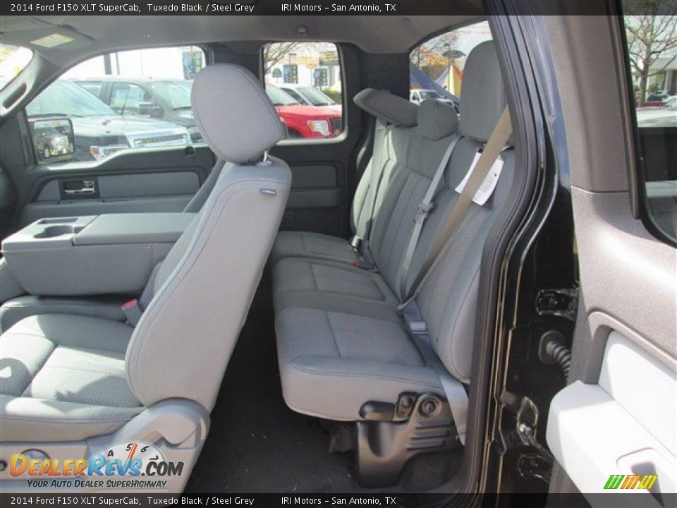 2014 Ford F150 XLT SuperCab Tuxedo Black / Steel Grey Photo #10