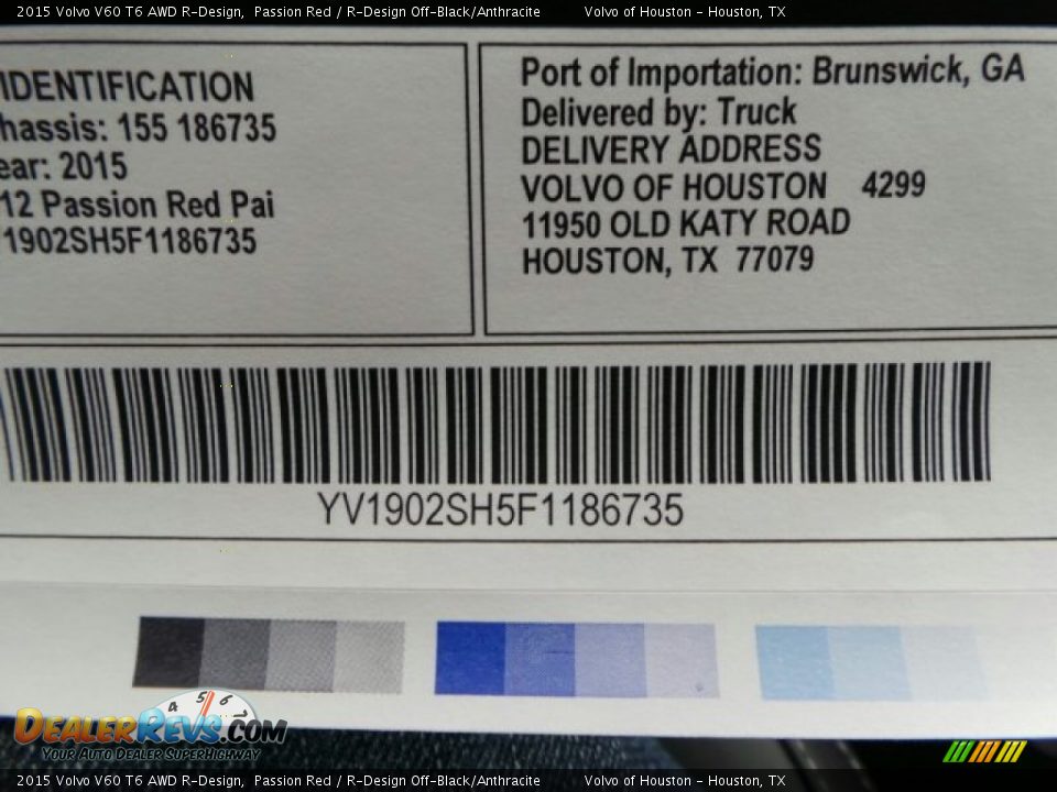 2015 Volvo V60 T6 AWD R-Design Window Sticker Photo #36