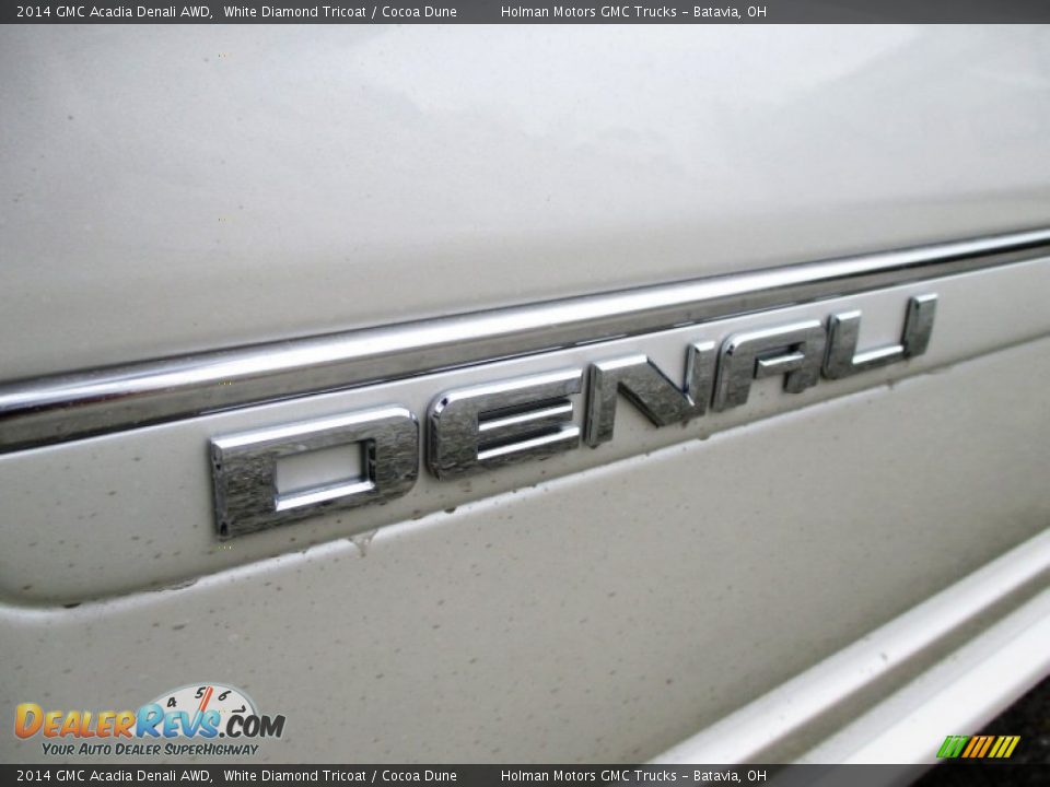 2014 GMC Acadia Denali AWD White Diamond Tricoat / Cocoa Dune Photo #5