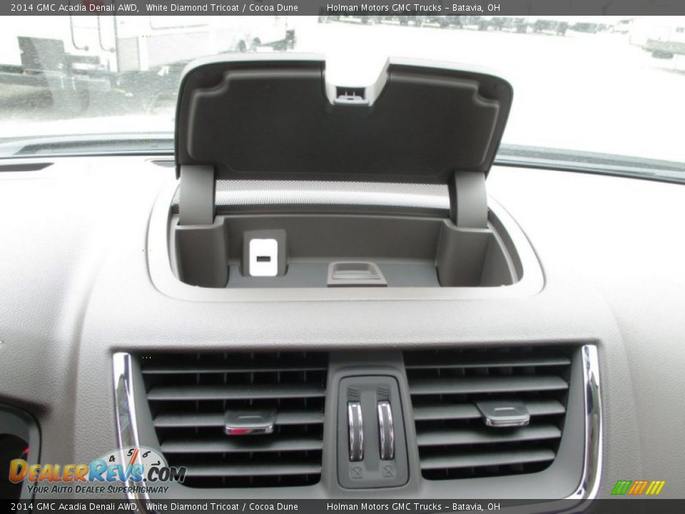 2014 GMC Acadia Denali AWD White Diamond Tricoat / Cocoa Dune Photo #15