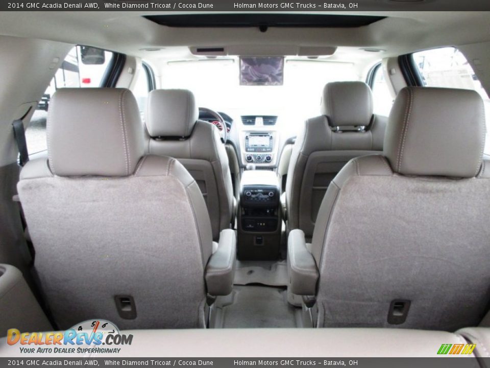 2014 GMC Acadia Denali AWD White Diamond Tricoat / Cocoa Dune Photo #32