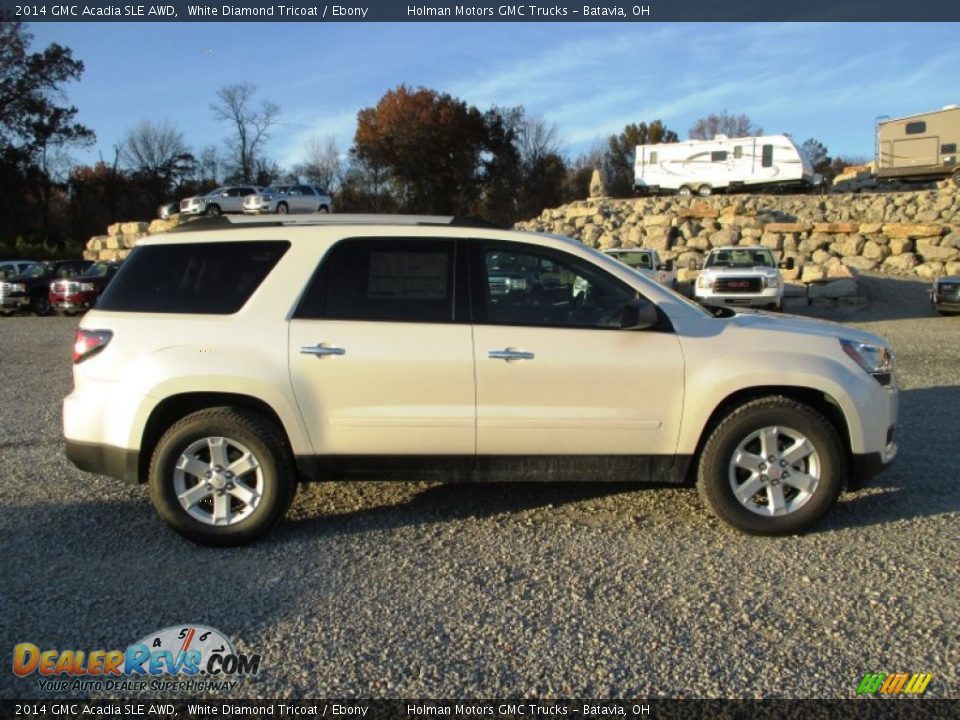2014 GMC Acadia SLE AWD White Diamond Tricoat / Ebony Photo #1