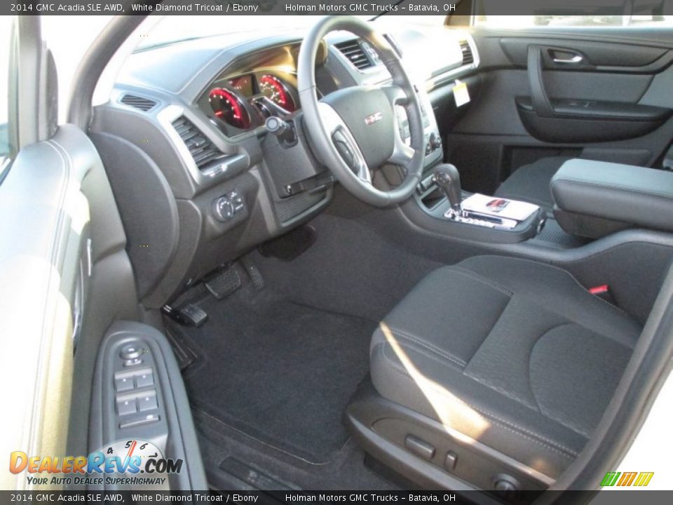 2014 GMC Acadia SLE AWD White Diamond Tricoat / Ebony Photo #5